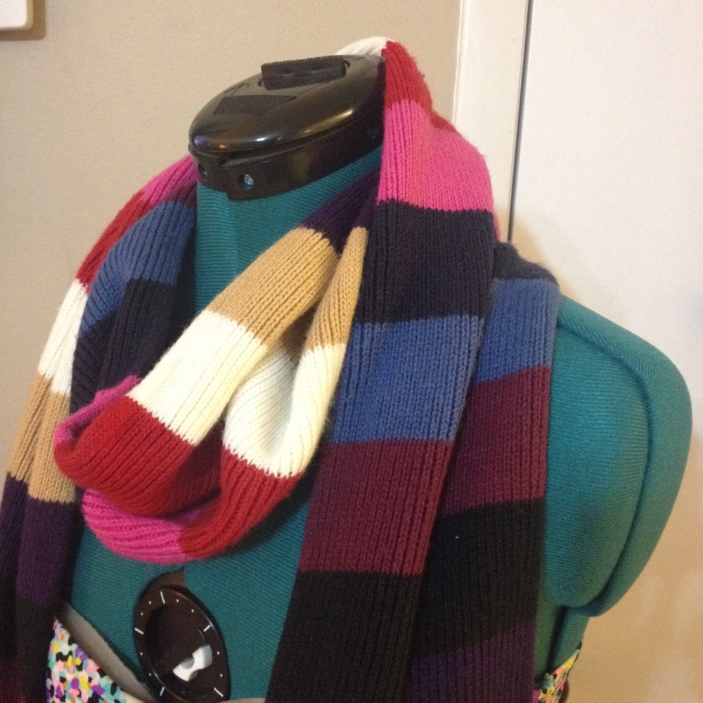 St. Johns Bay long multicolored stripe scarf - Picture 5 of 8